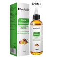 Beafadel 100% Batana oil 120ml essential oil bottle with its green and white packaging box, shown on a plain white background.