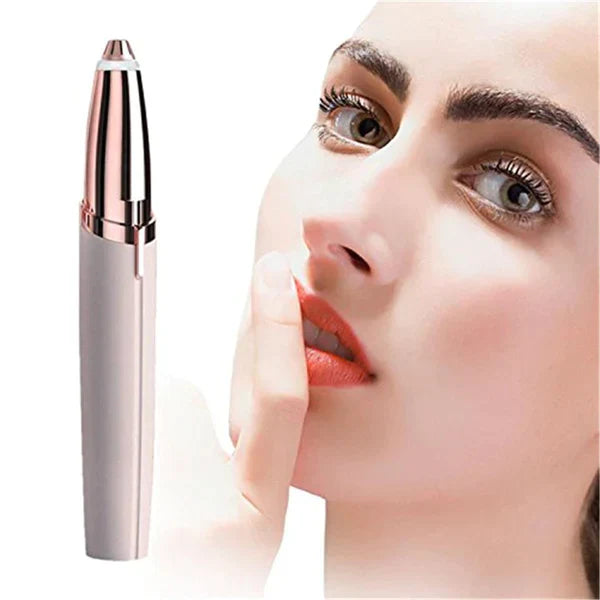 Beauty device with a woman's face in the background